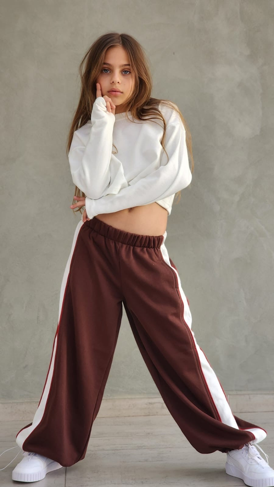 חליפת פרנצ'טרי פס רחב עם שני סרטי פספול