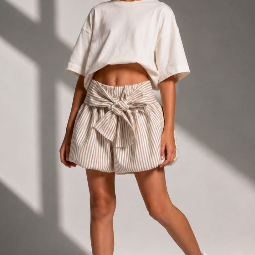 סט חולצה וחצאית בלון לילדות