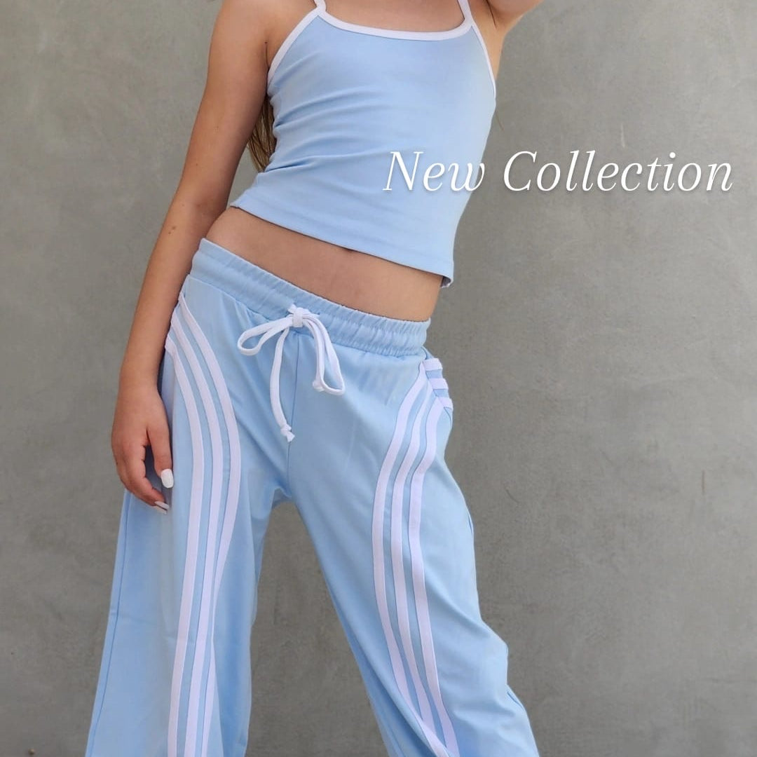 סט היפ הופ מכנס וחולצה
לילדות וגופייה תכלת DUNE KIDS