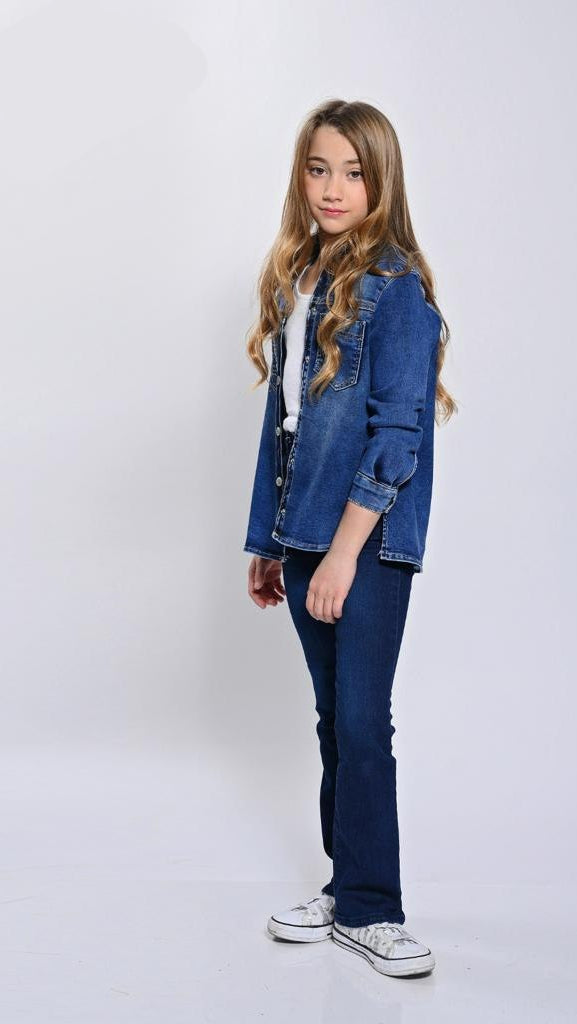 חולצת ג'ינס לילדה