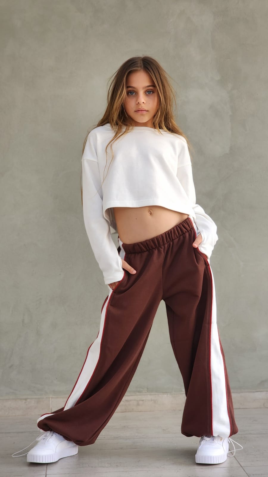 חליפת פרנצ'טרי פס רחב עם שני סרטי פספול