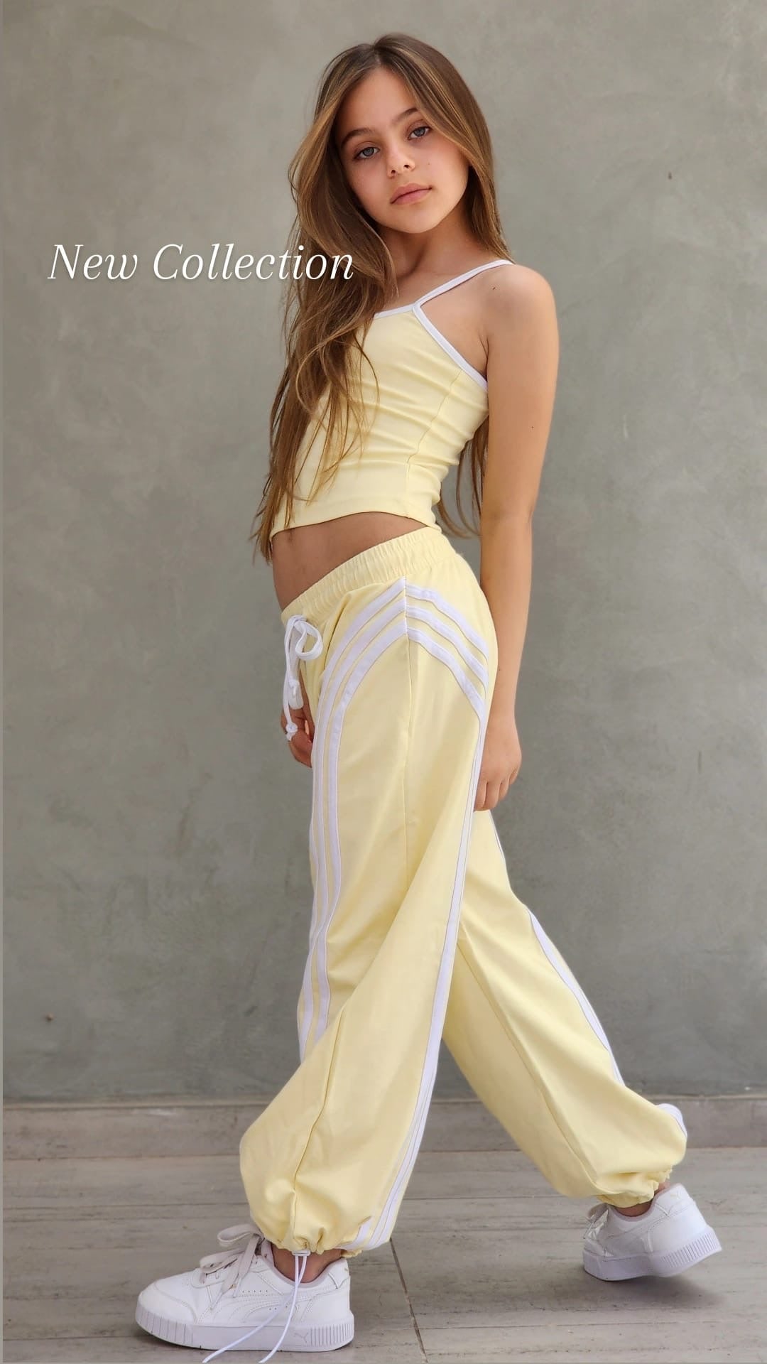 חליפת היפ הופ צהובה לילדות ונערות