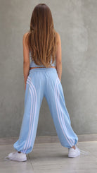 מכנסי היפ לילדות הופ וגופייה תכלת DUNE KIDS
