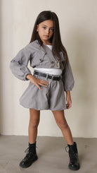 חליפה לבנות 3 חלקים מכנס חולצה וג'קט