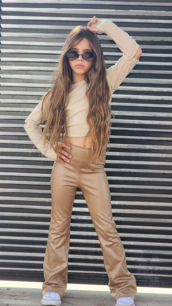 טייץ ג׳רסי דמוי עור