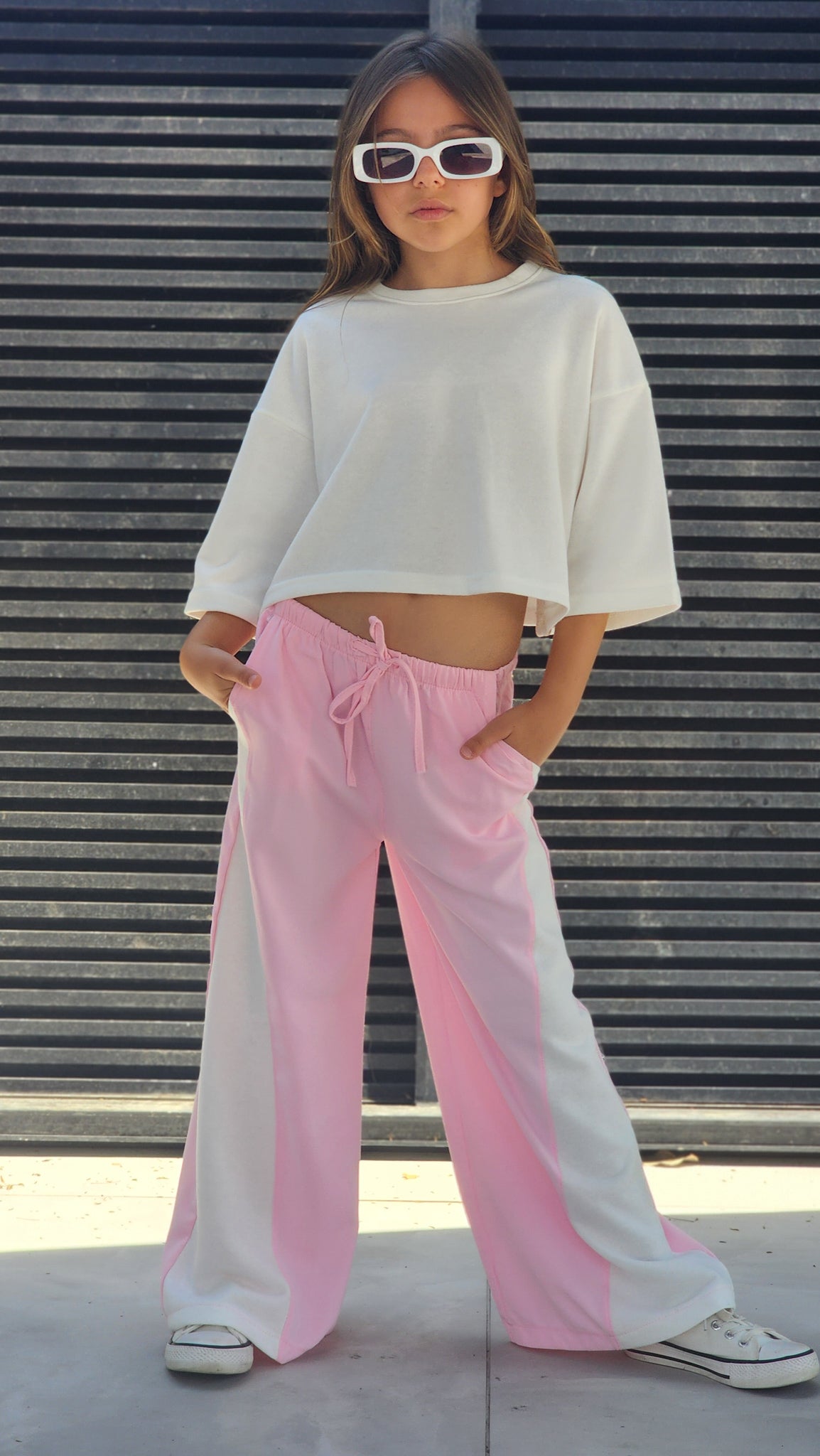 מכנס פרשוט שילוב פרנצ'טרי