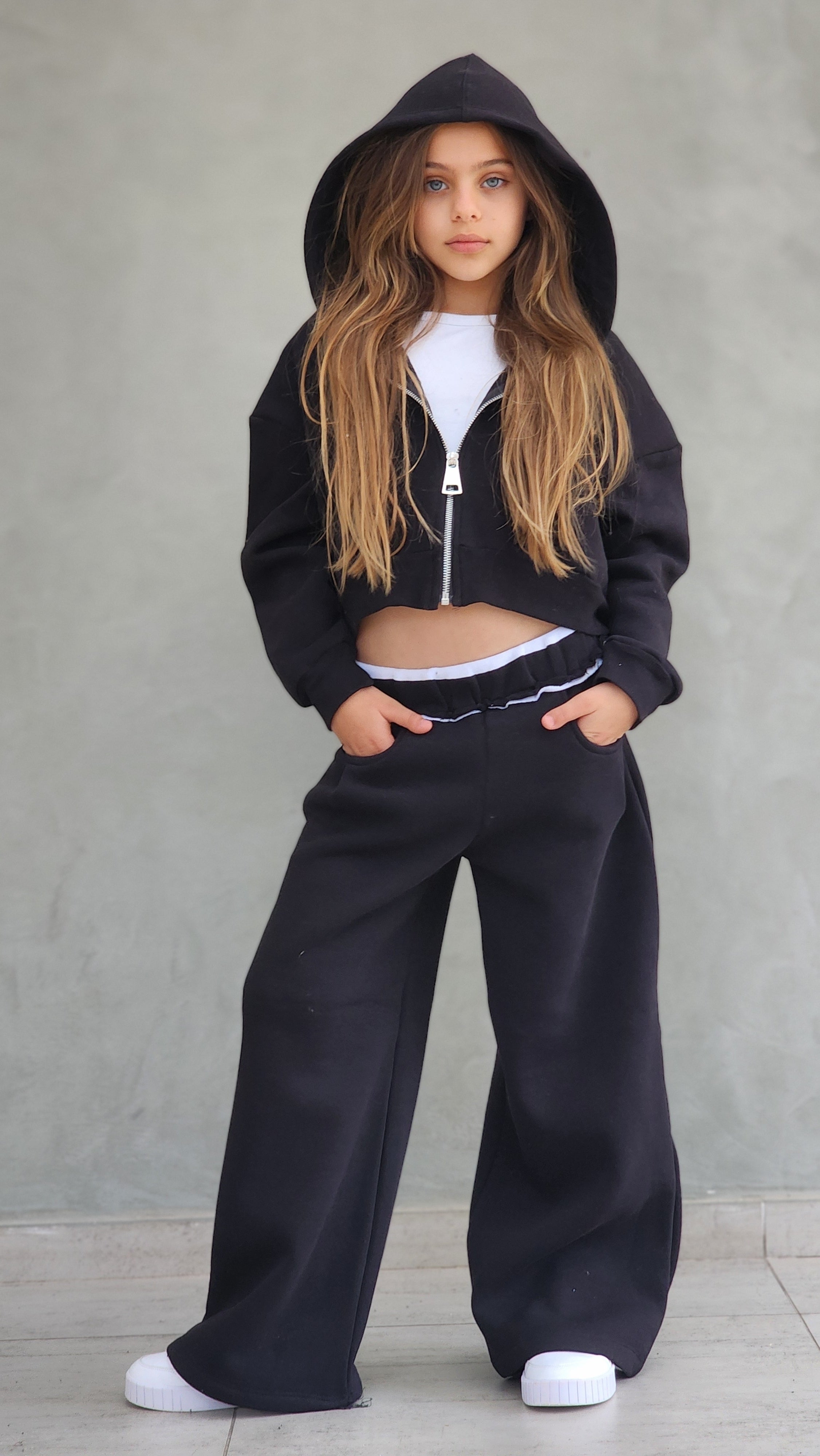 חליפת פוטר עבה ,מכנס וג'קט קפושון ללא גופייה