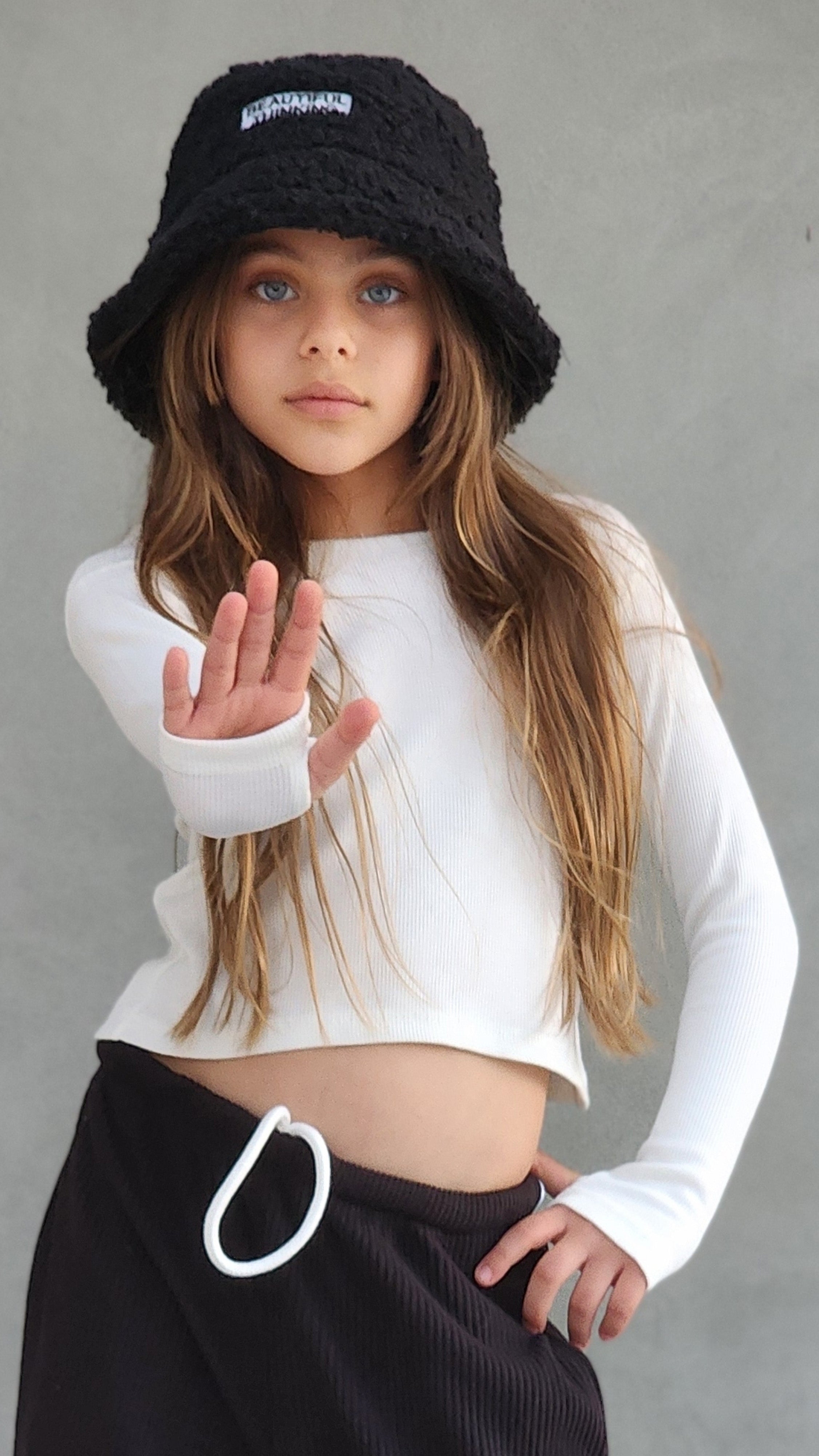 חולצה שרוול כפפה לילדות