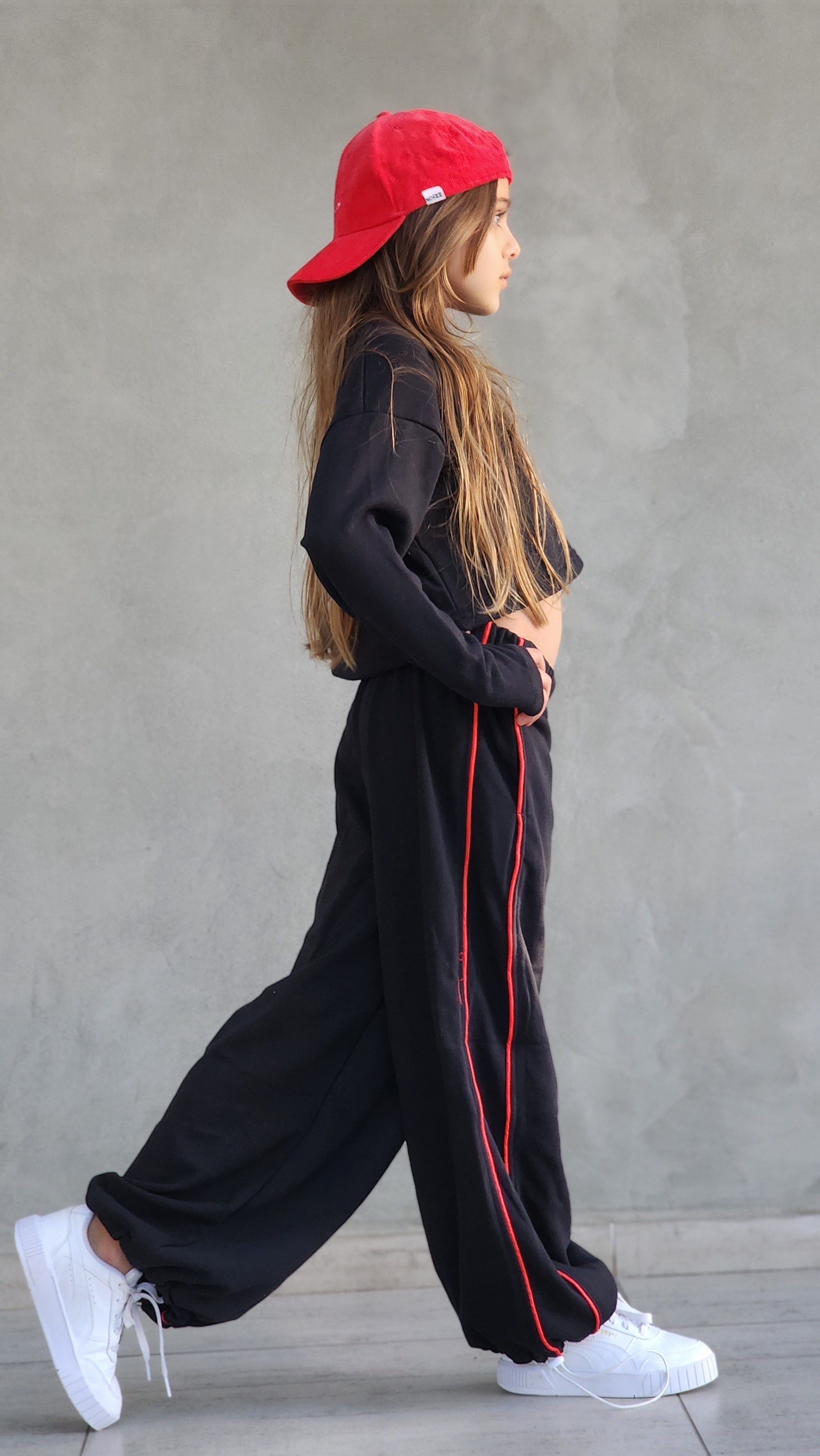 חליפת מכנס חולצה שרוול ארוך לילדות