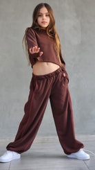 חליפת מכנס חולצה שרוול ארוך לילדות