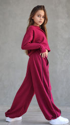 חליפת מכנס חולצה שרוול ארוך לילדות