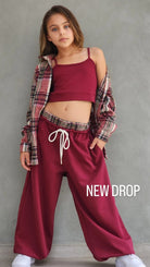 חליפה אינטרלוק מכנס חולצה גוזייה