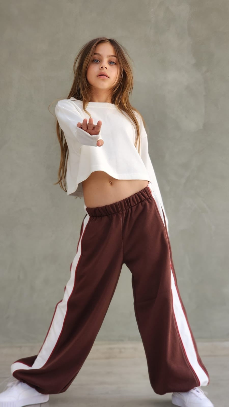 חליפת פרנצ'טרי פס רחב עם שני סרטי פספול