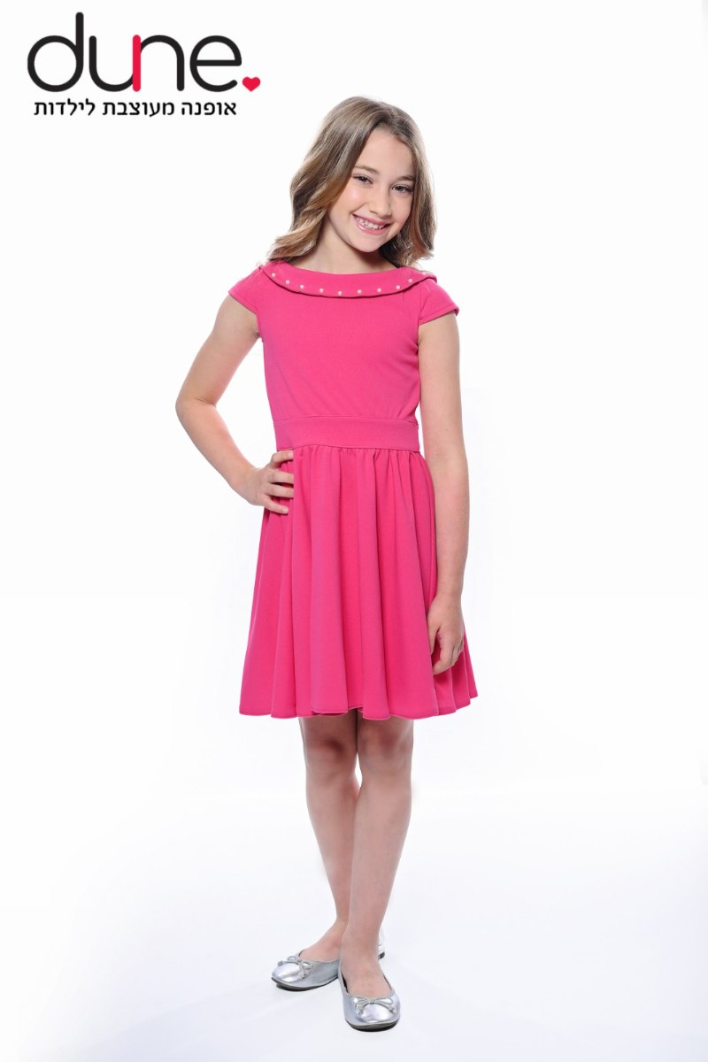 שמלה מסתובבת שילוב פנינים