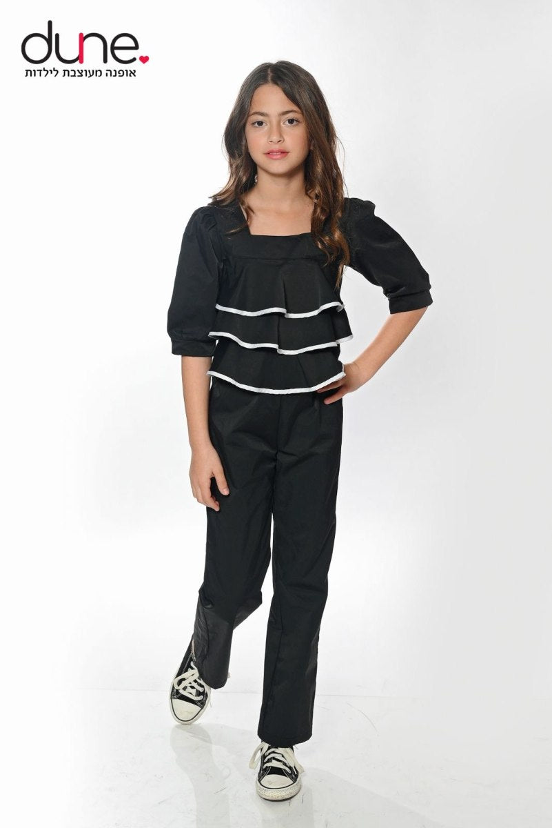 אוברול פרשוט שילוב סרט אלכסון