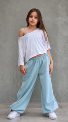 מכנסי היפ הופ לילדות חולצה וגופיה