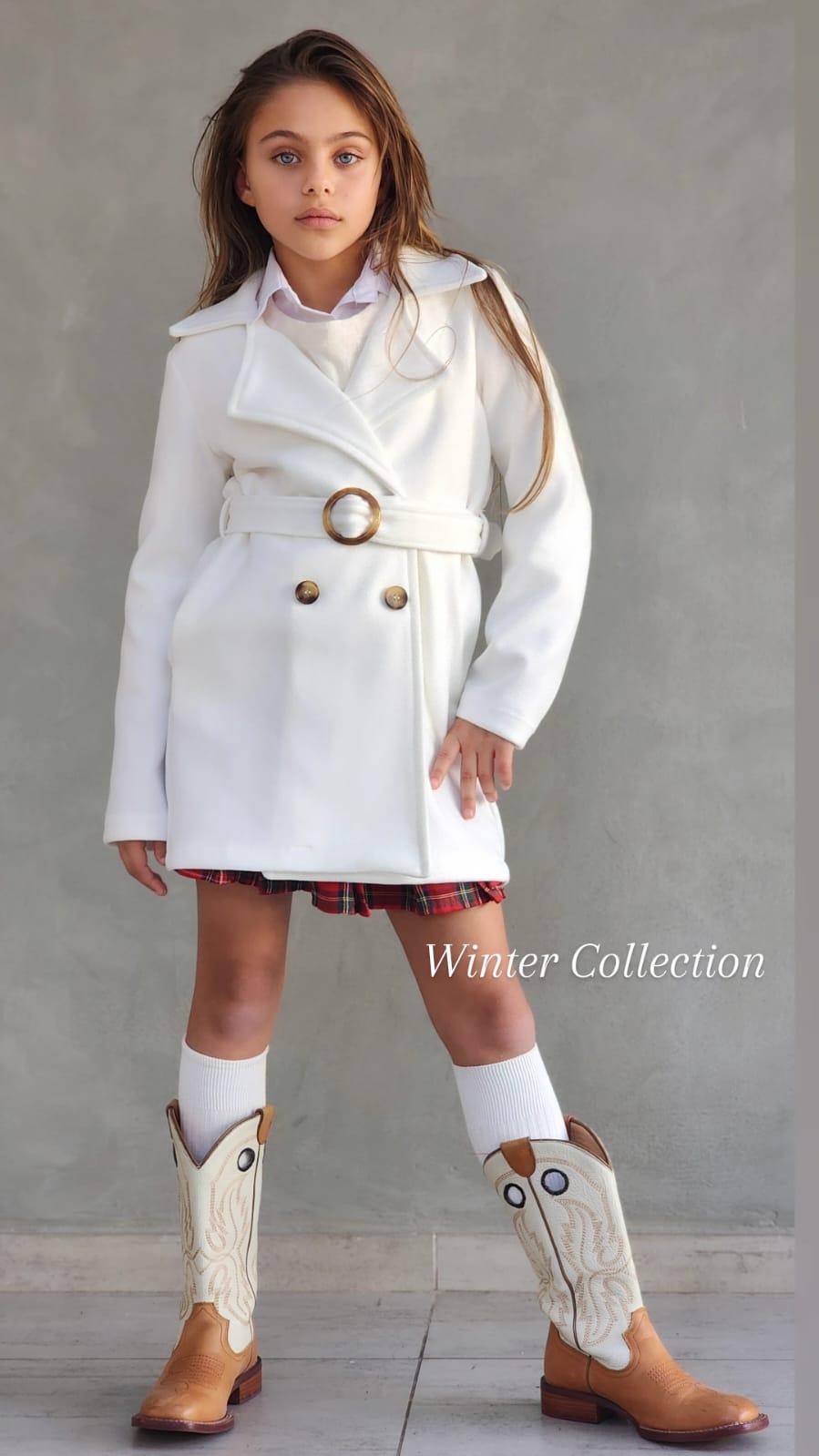 מעיל דמוי צמר ארוך