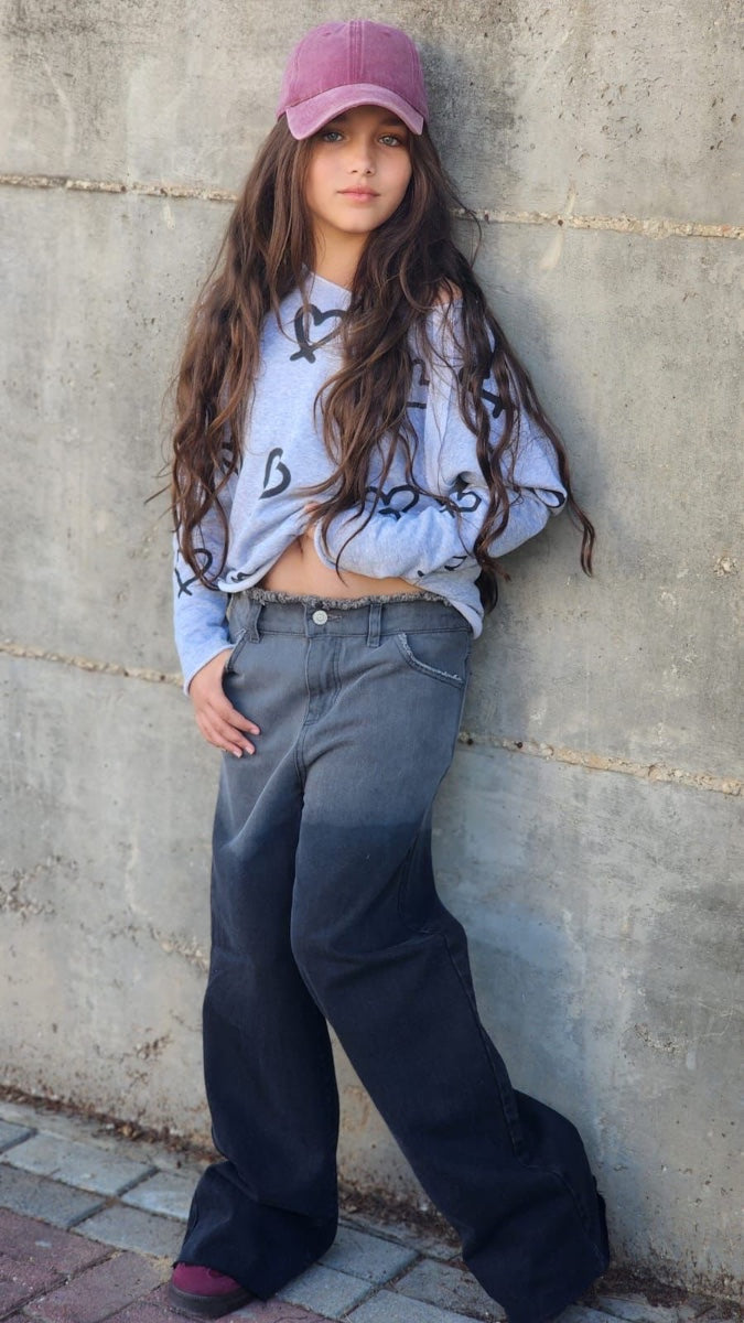 מכנס ג׳ינס רחב