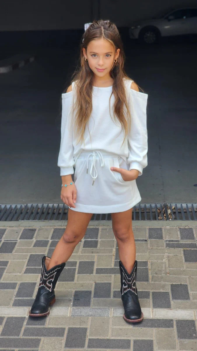 סט פרנצ'טרי חצאית וסווצ'ר