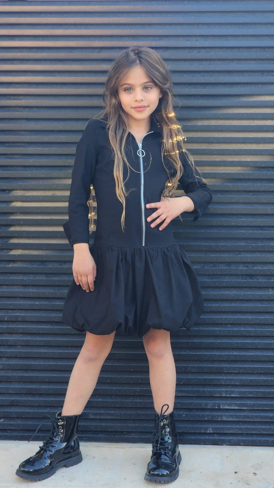 שמלת לייקרה חצאית בלון