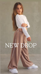 מכנס פרנצ'טרי ארוך עם פספול צד