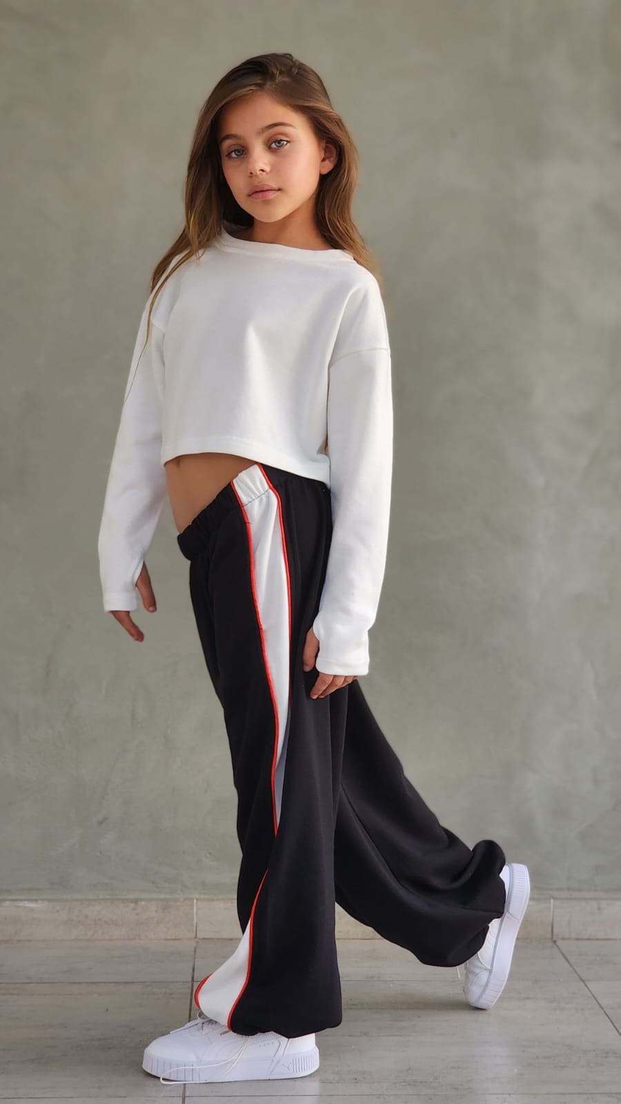 חליפת פרנצ'טרי פס רחב עם שני סרטי פספול