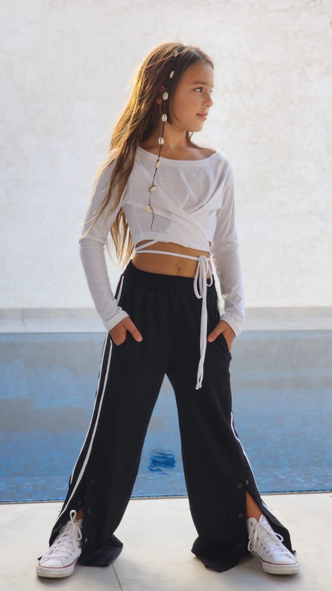 מכנס ג׳רסי פסים