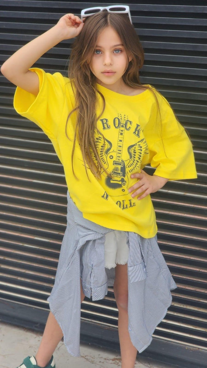 חולצת אוברסייז רוקנרול