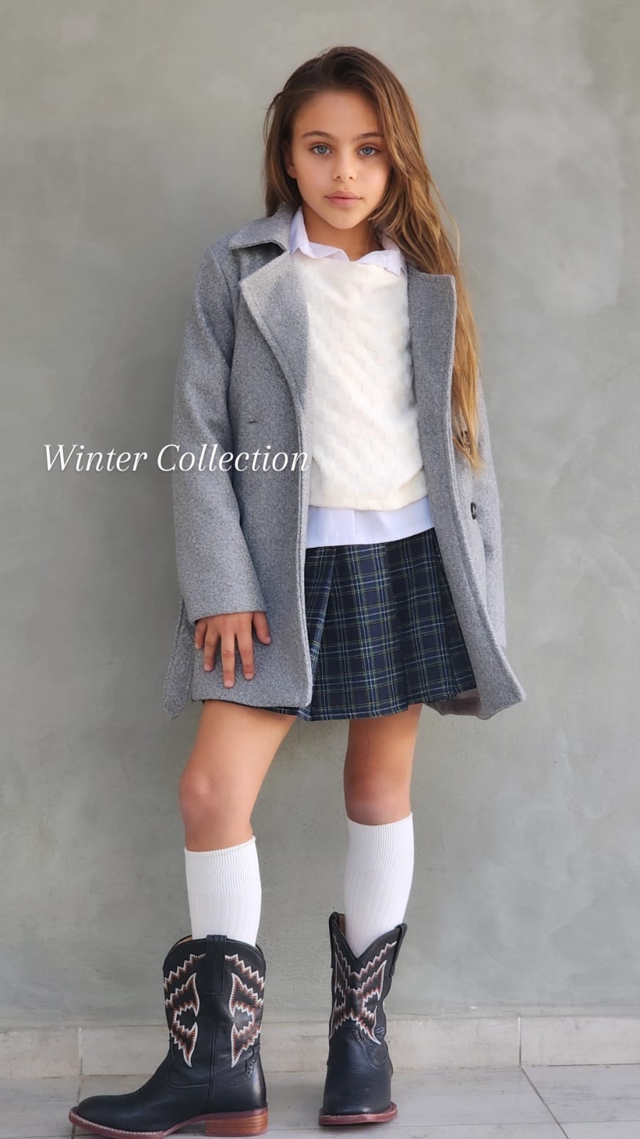 מעיל דמוי צמר ארוך