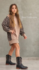 שמלת פרנצ'טרי שילוב מנומר