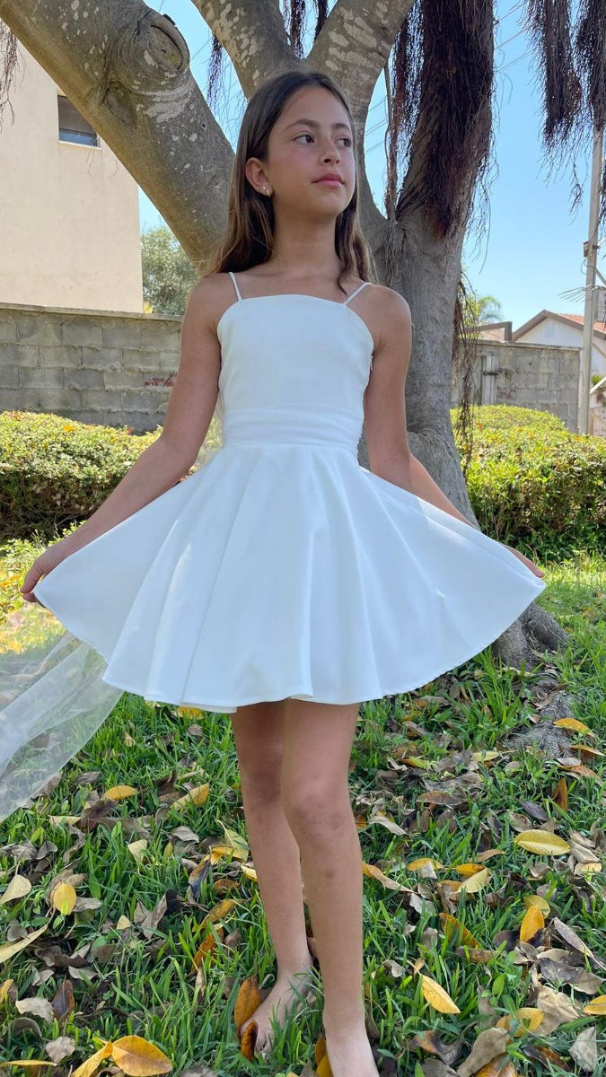 שמלת אלגנט פפיון קשירה בגב