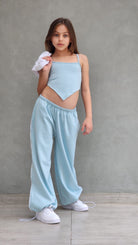 מכנסי היפ הופ לילדות חולצה וגופיה