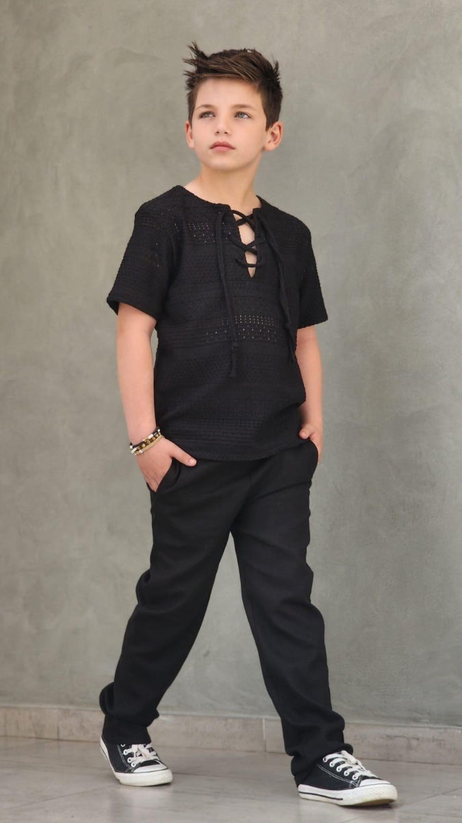 חולצת קרושה ומכנס פישתן