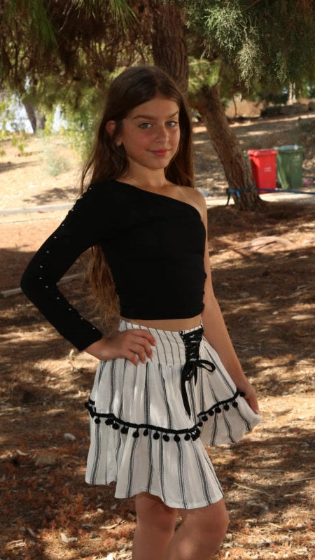 חצאית פסים פון פון