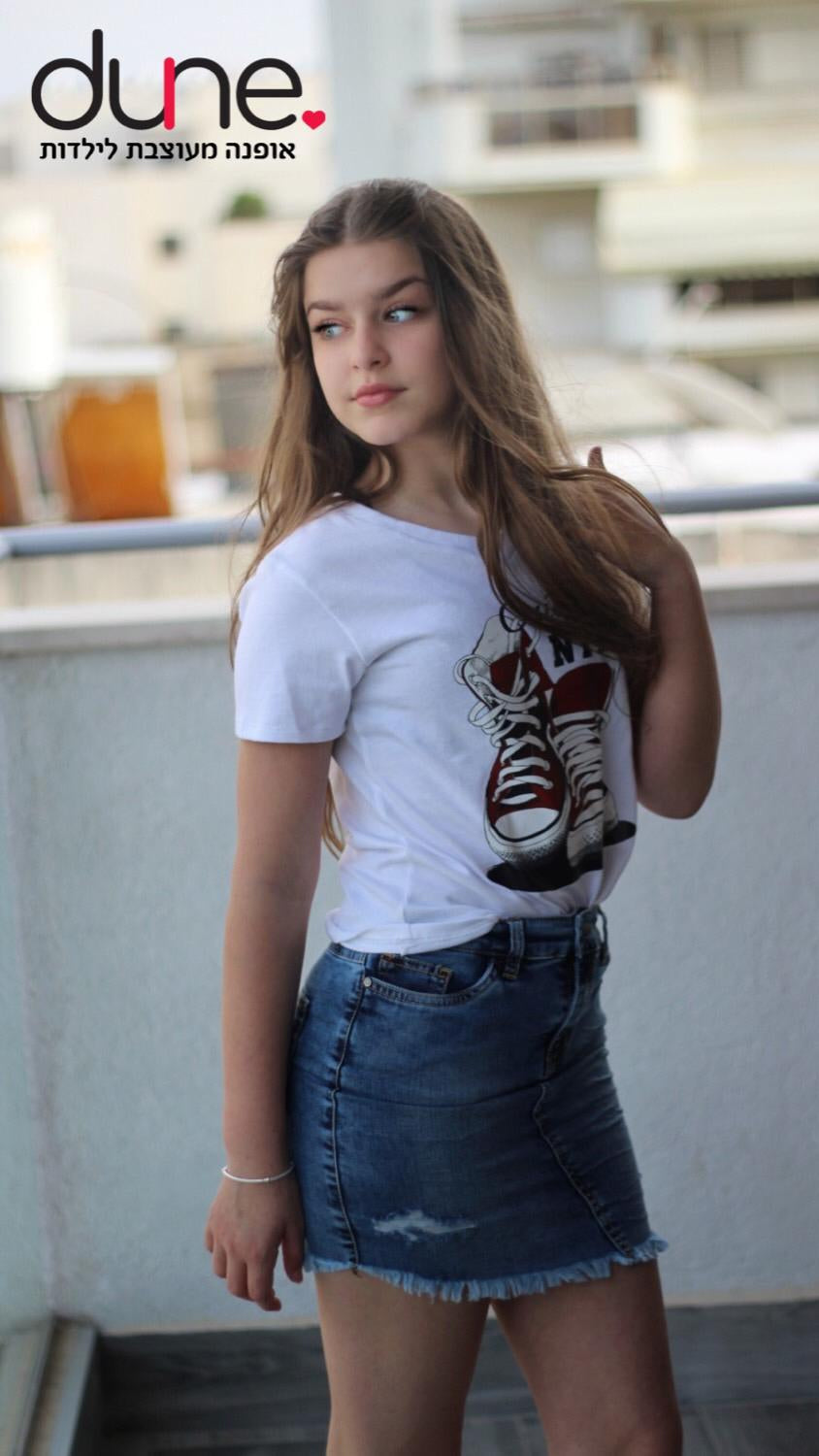 חצאית ג'ינס לבנות