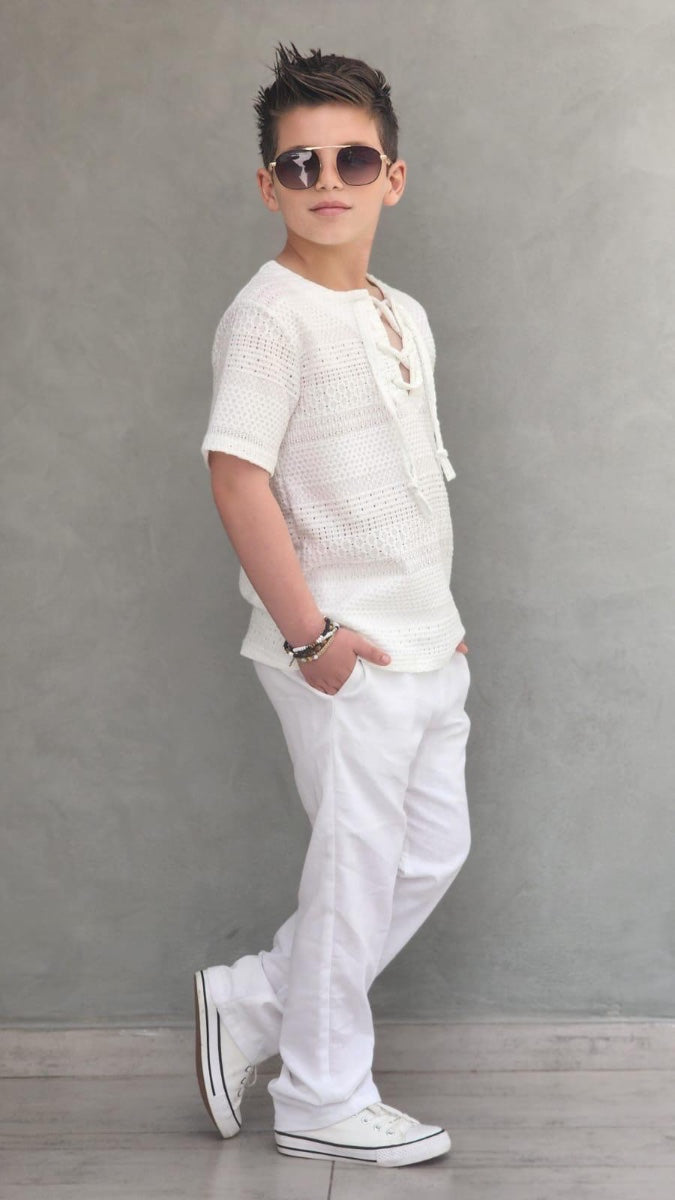 חולצת קרושה ומכנס פישתן