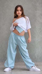 מכנסי היפ הופ לילדות חולצה וגופיה