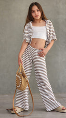 חליפה לבנות ונערות חולצה גופייה ומכנס