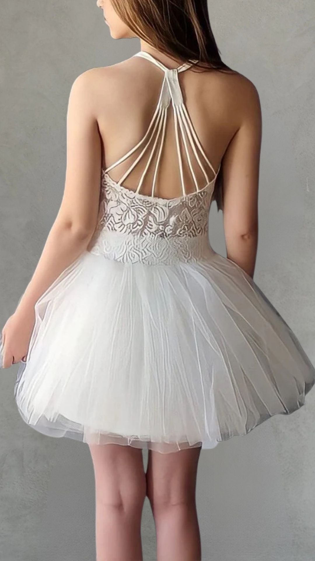  שמלה לארוע לילדה טוטו אלגנט לבנה
