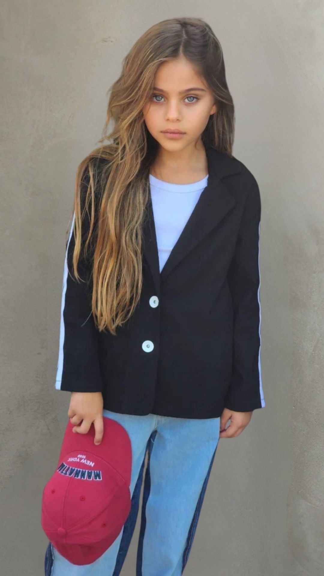 ג׳קט כפתורי ג׳ינס