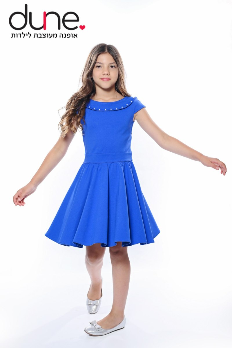 שמלה מסתובבת שילוב פנינים