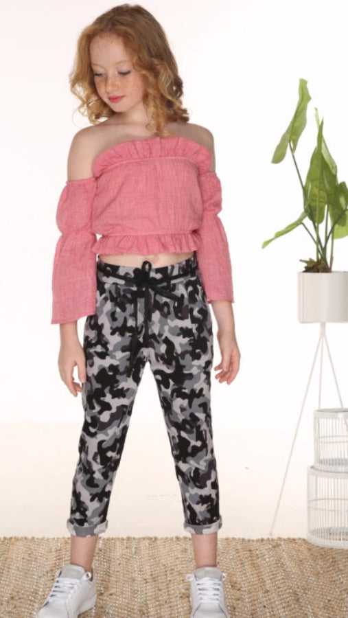 חולצה וורודה לילדה