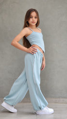 מכנסי היפ הופ לילדות חולצה וגופיה