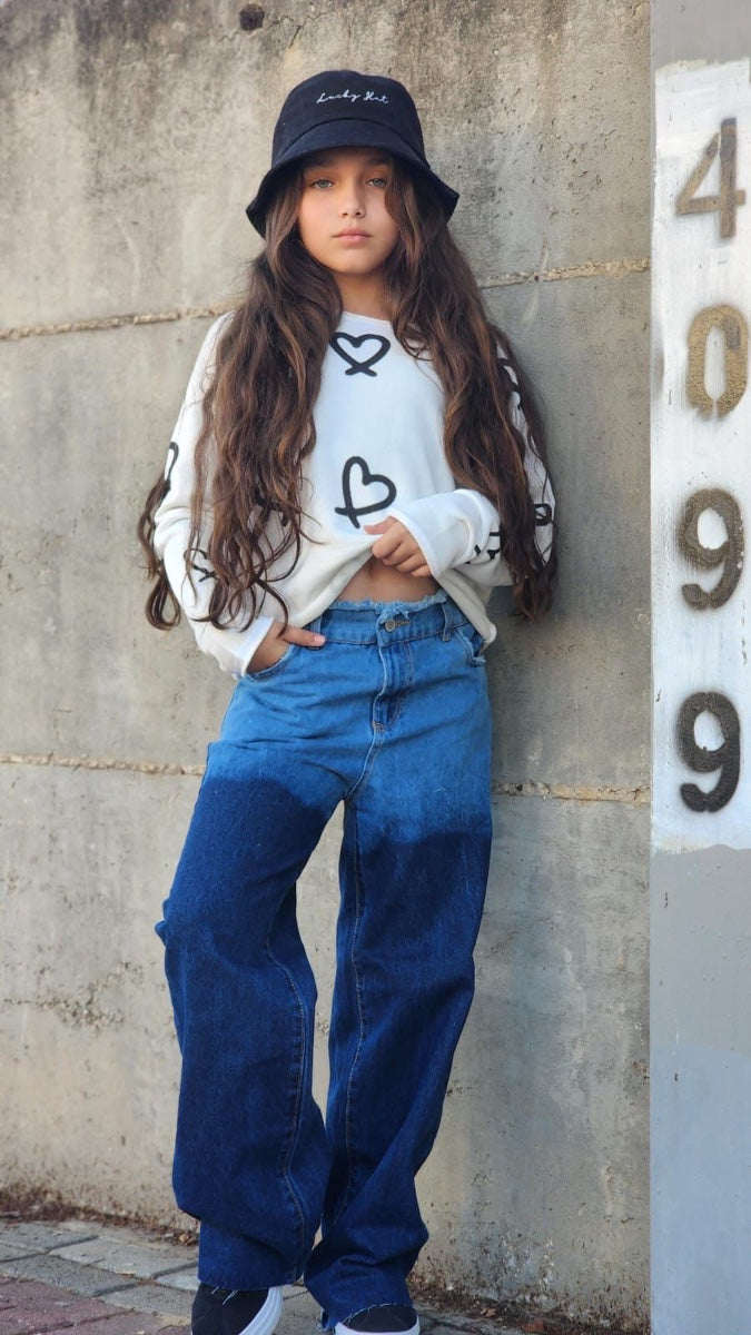 מכנס ג׳ינס רחב