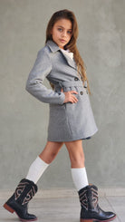 מעיל דמוי צמר ארוך