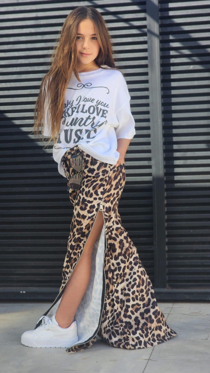 חולצת אוברסייז הדפס כיתוב