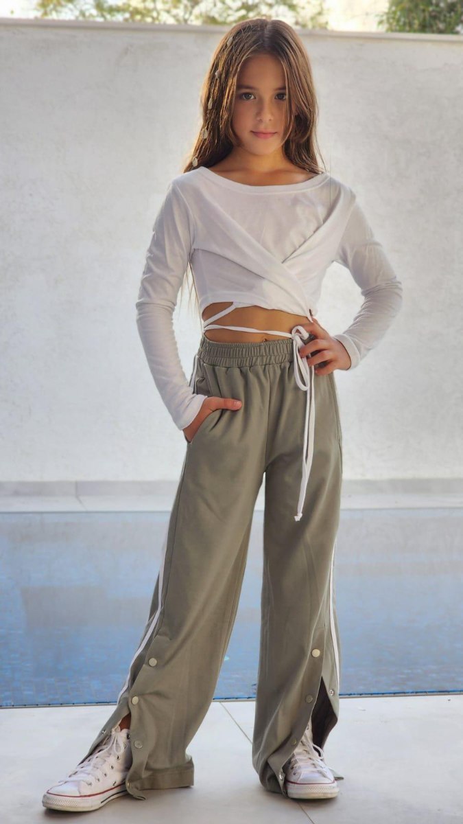 מכנס ג׳רסי פסים