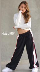 חליפת פרנצ'טרי פס רחב עם שני סרטי פספול