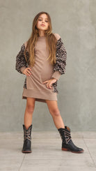 שמלת פרנצ'טרי שילוב מנומר