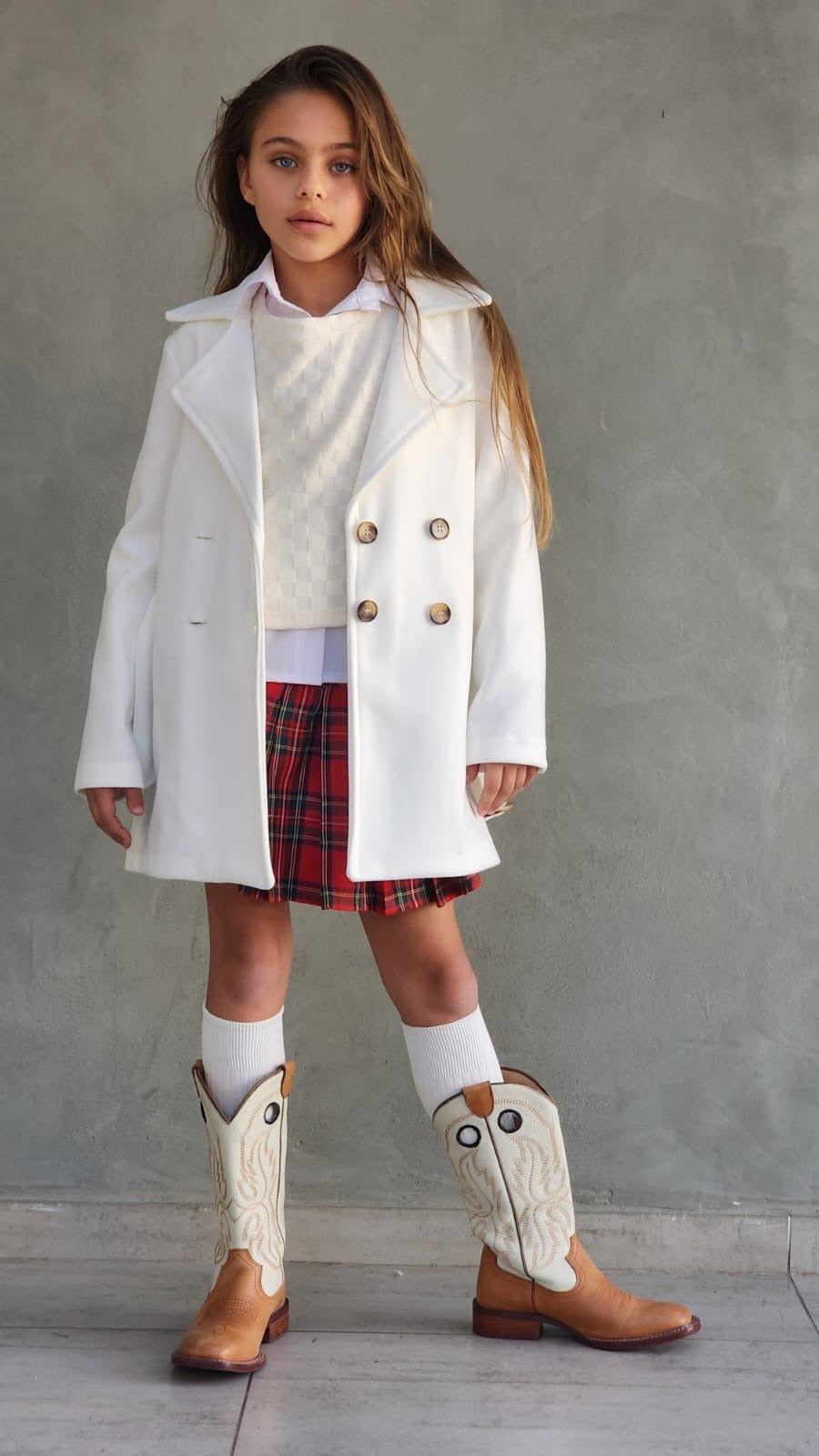 מעיל דמוי צמר ארוך